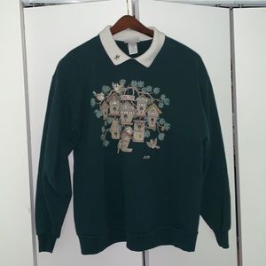 Vintage Collared Crew Neck